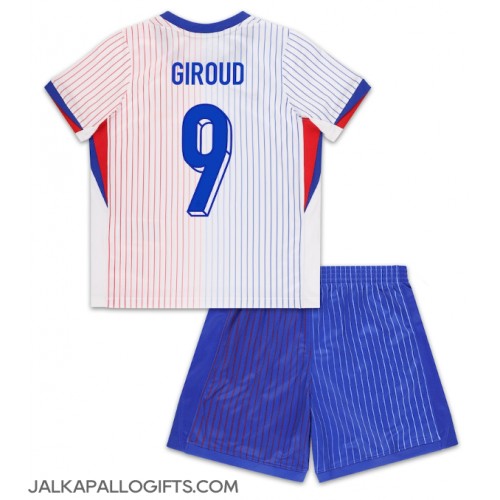 Ranska Olivier Giroud #9 Vieras Peliasu Lasten EM-Kisat 2024 Lyhythihainen (+ Lyhyet housut)